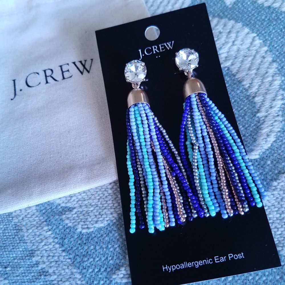 J Crew | Multicolor Tassel Earrings NWT 💙 - Picture 3 of 5